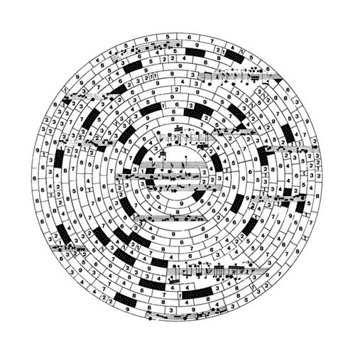 Imatge 4 de la galería "<p>Compositors com Iannis Xenakis, John Cage, Mestres Quadreny, György Ligeti o Karlheinz Stockhausen van obrir tot un ventall de noves possibilitats compositives, obrint la música a nous territoris i alliberant-la de la rigidesa dels pentagrames clàssics.</p>
<p>Obres com Metastaseis de Iannis Xenakis, Artikulation de Ligeti o gran part del catàleg primerenc de Morton Feldman són referències directes del treball fet a FORMS.</p>"